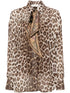 Illustration leopard-print shirt